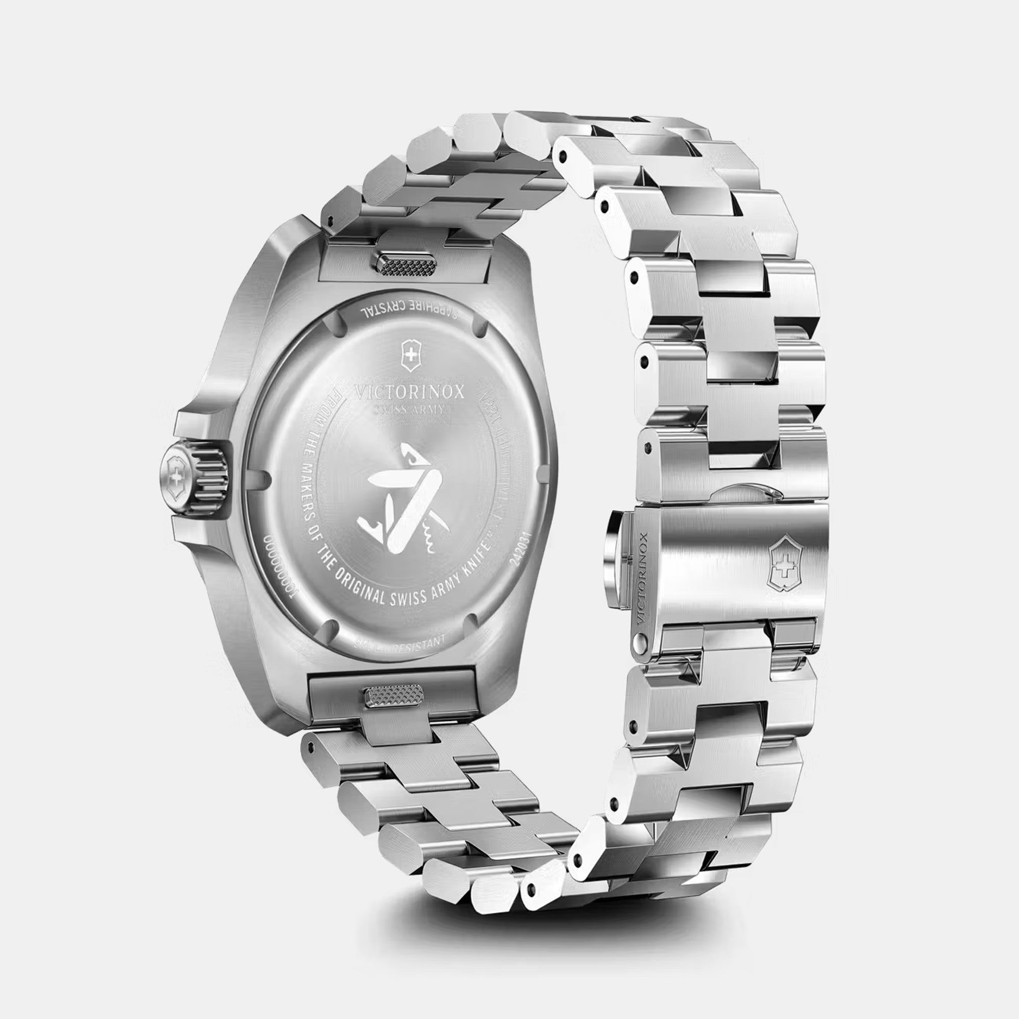 Victorinox I.N.O.X. 41mm Stainless Steel Bracelet - Blue Dial