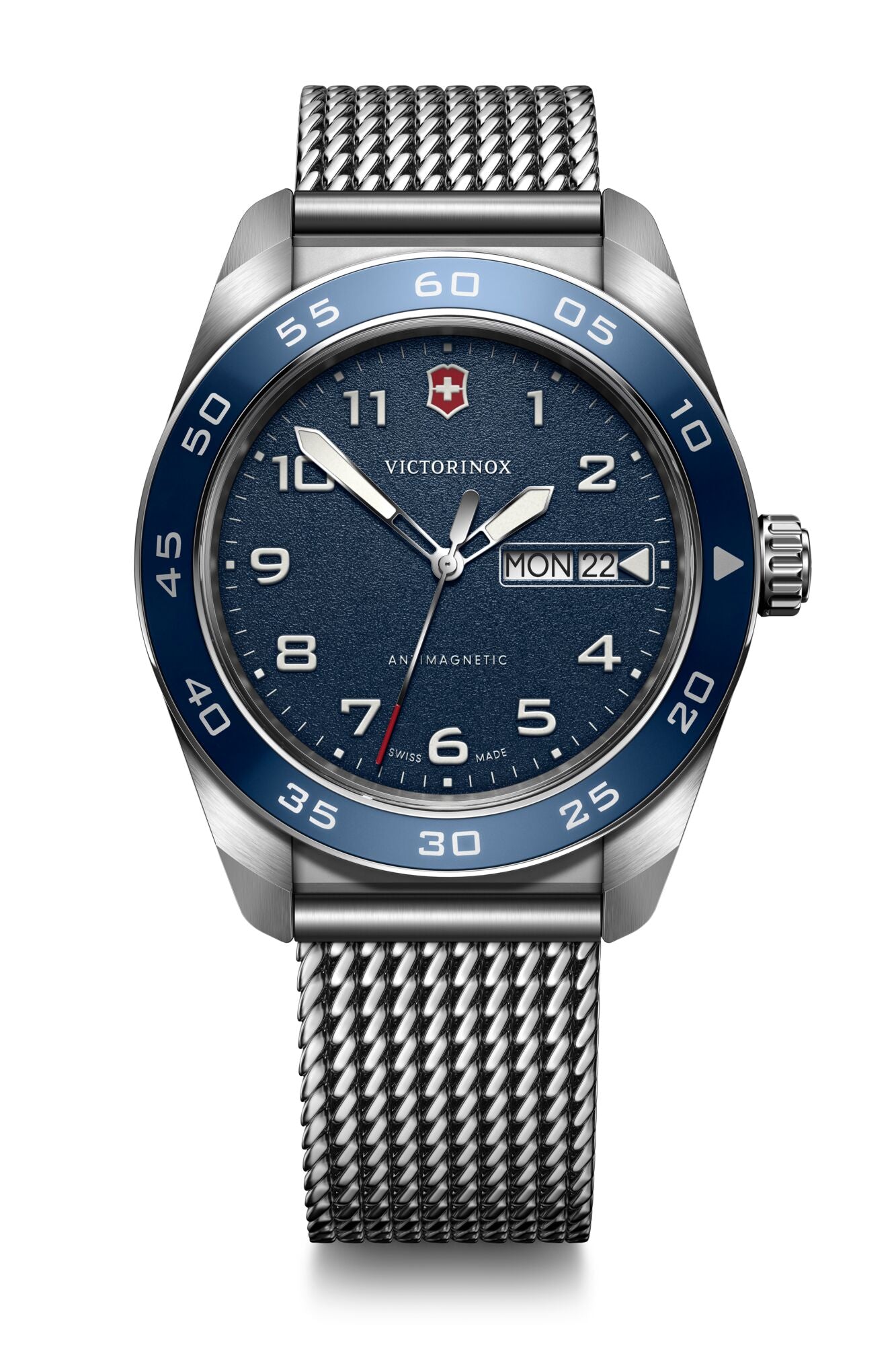 Victorinox Swiss Army 42mm Stainless Steel Bracelet - Blue Dial