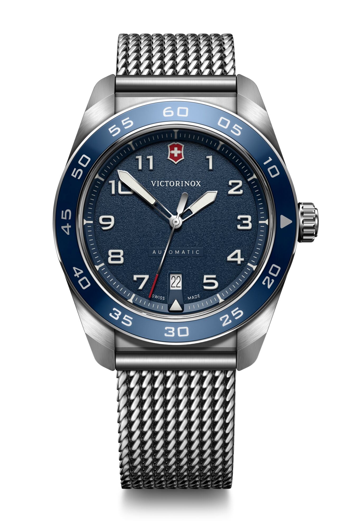 Victorinox Swiss Army Automatic 42mm Stainless Steel Bracelet - Blue Dial