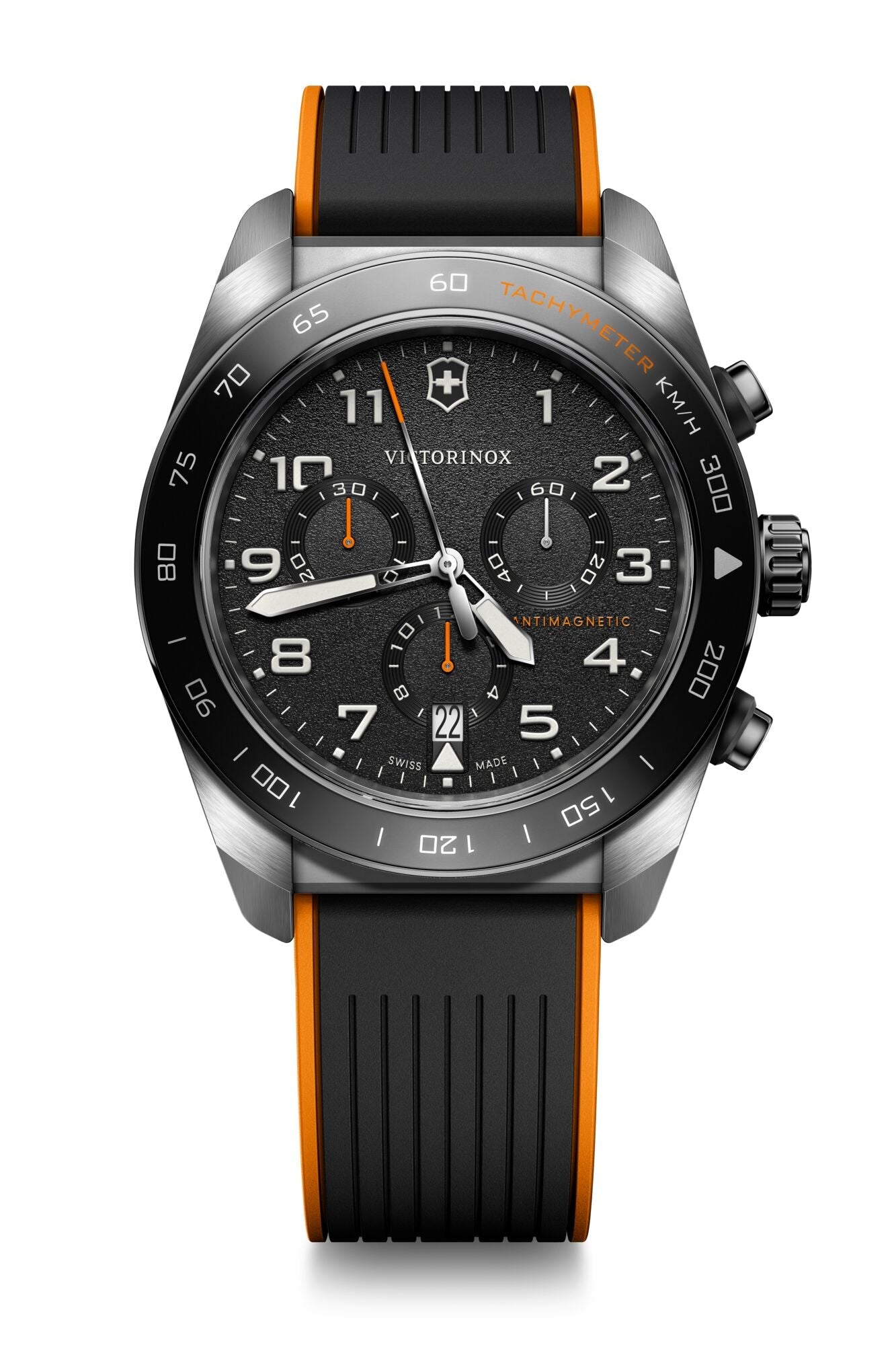 Victorinox Swiss Army Chrono 42mm Black Rubber Strap - Black Dial (242050)