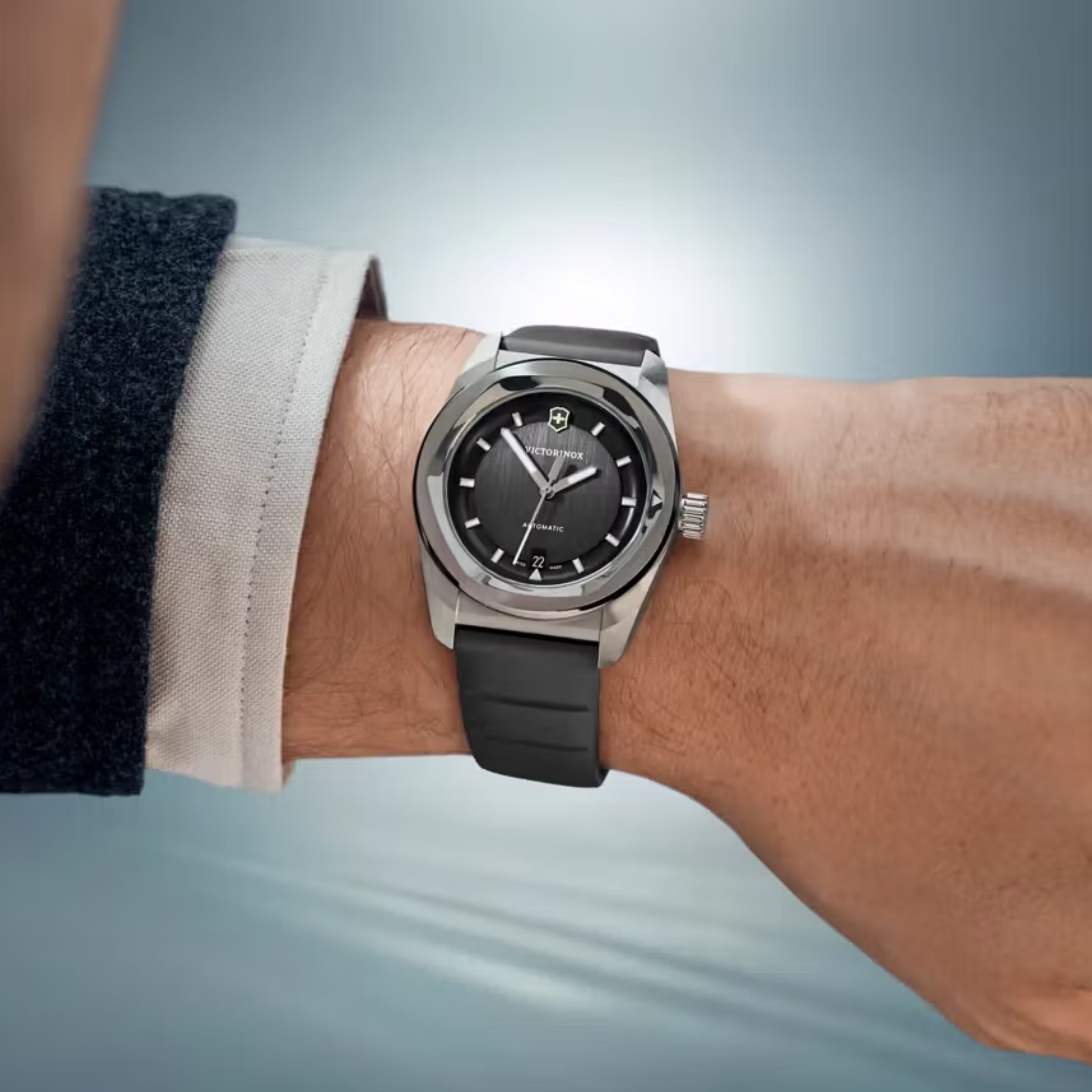 Victorinox Concept One Automatic Black Dial on Rubber Strap