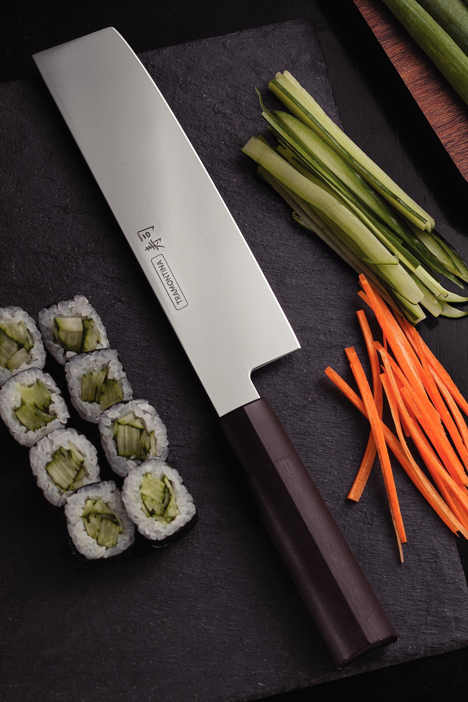 Tramontina Sushi 18cm Stainless Steel Nakiri Knife With Nylon Handle
