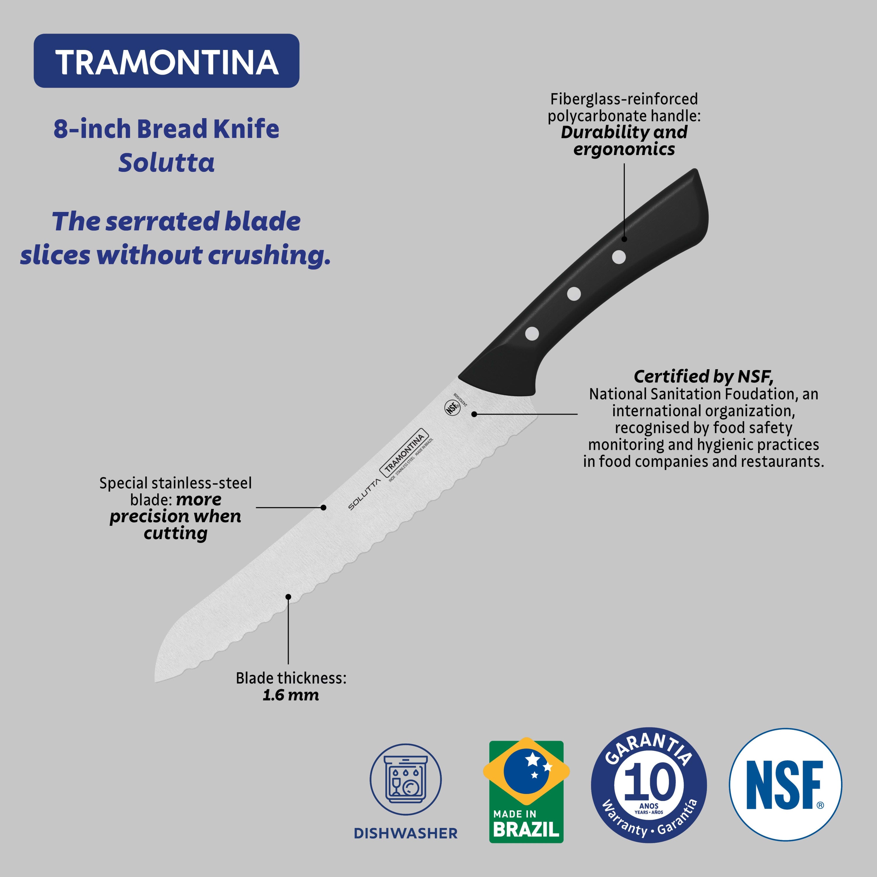 Tramontina Solutta Bread Knife - 20cm