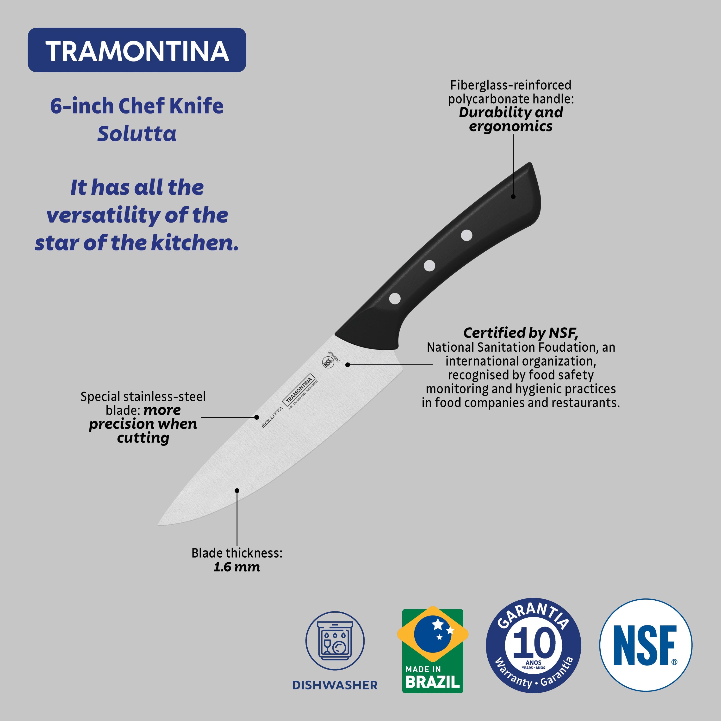 Tramontina Solutta Chef Knife - 15cm