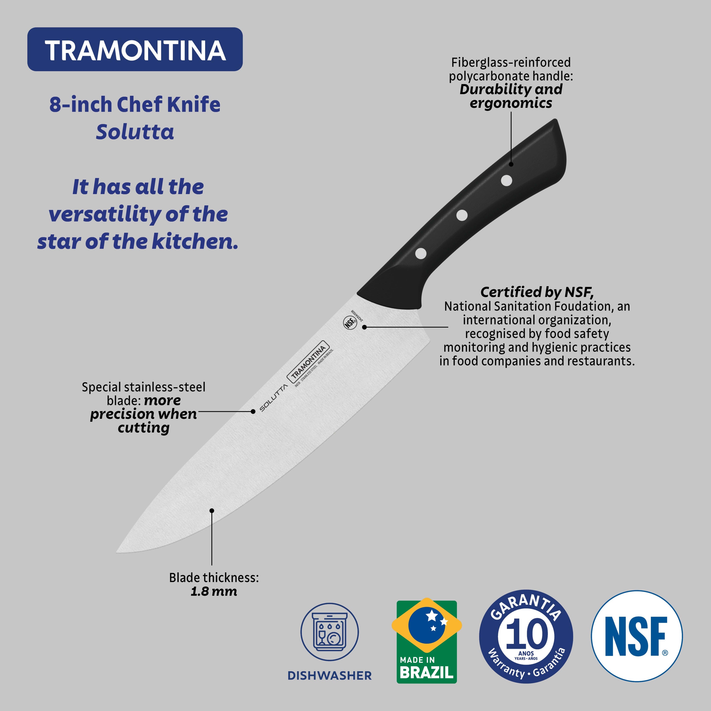 Tramontina Solutta Chef Knife - 20cm