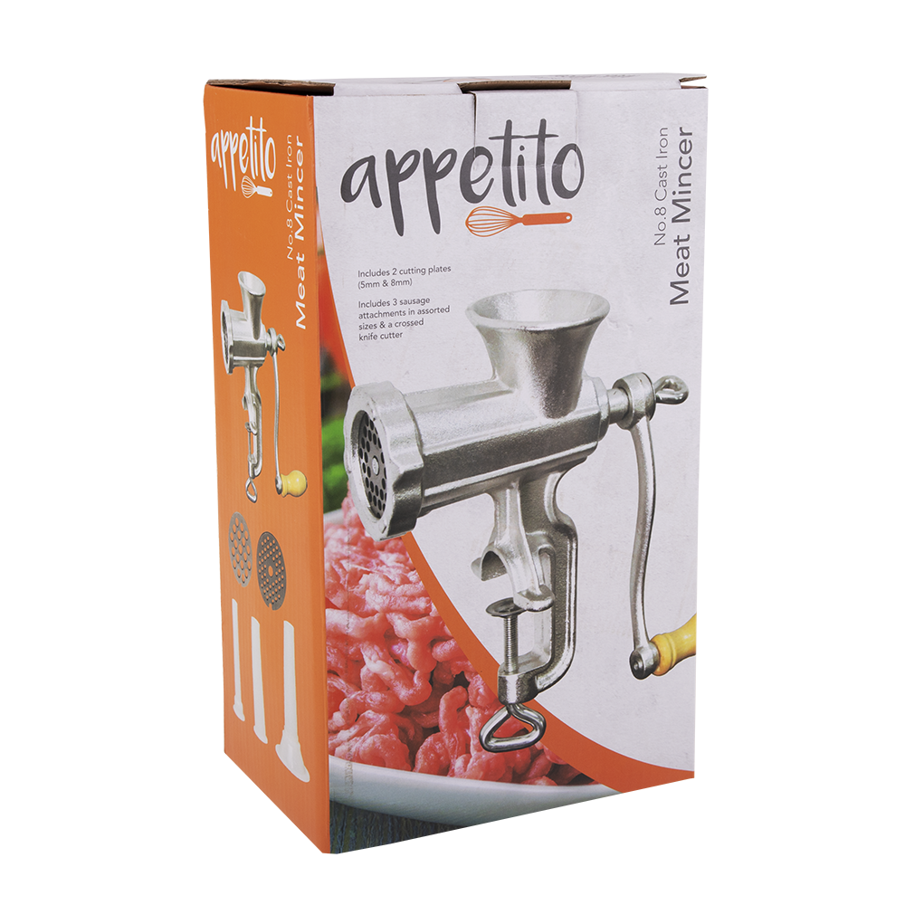 Appetito Cast Iron Meat Mincer No.8