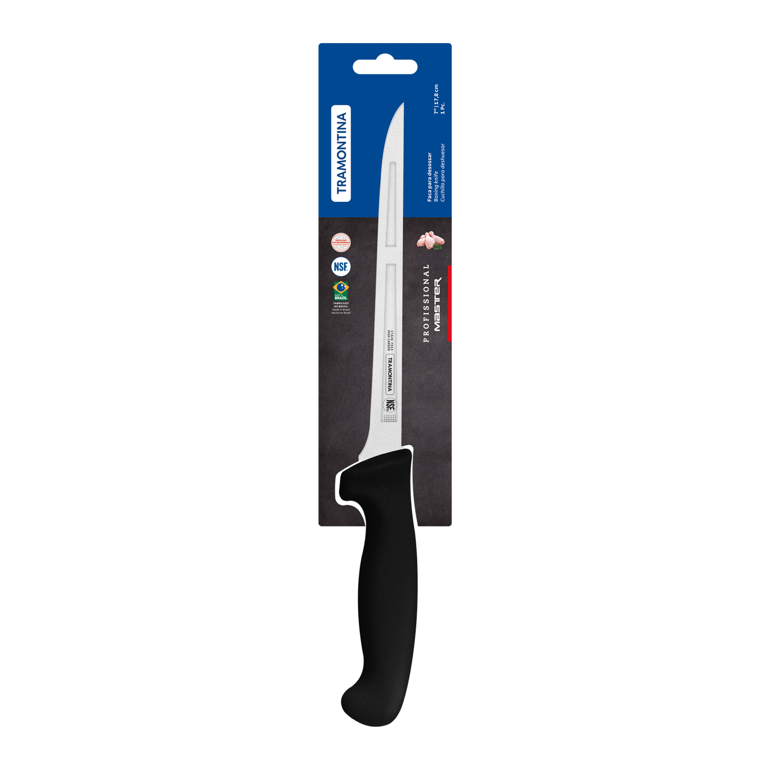 Tramontina Professional Master Black Boning Knife - 18cm