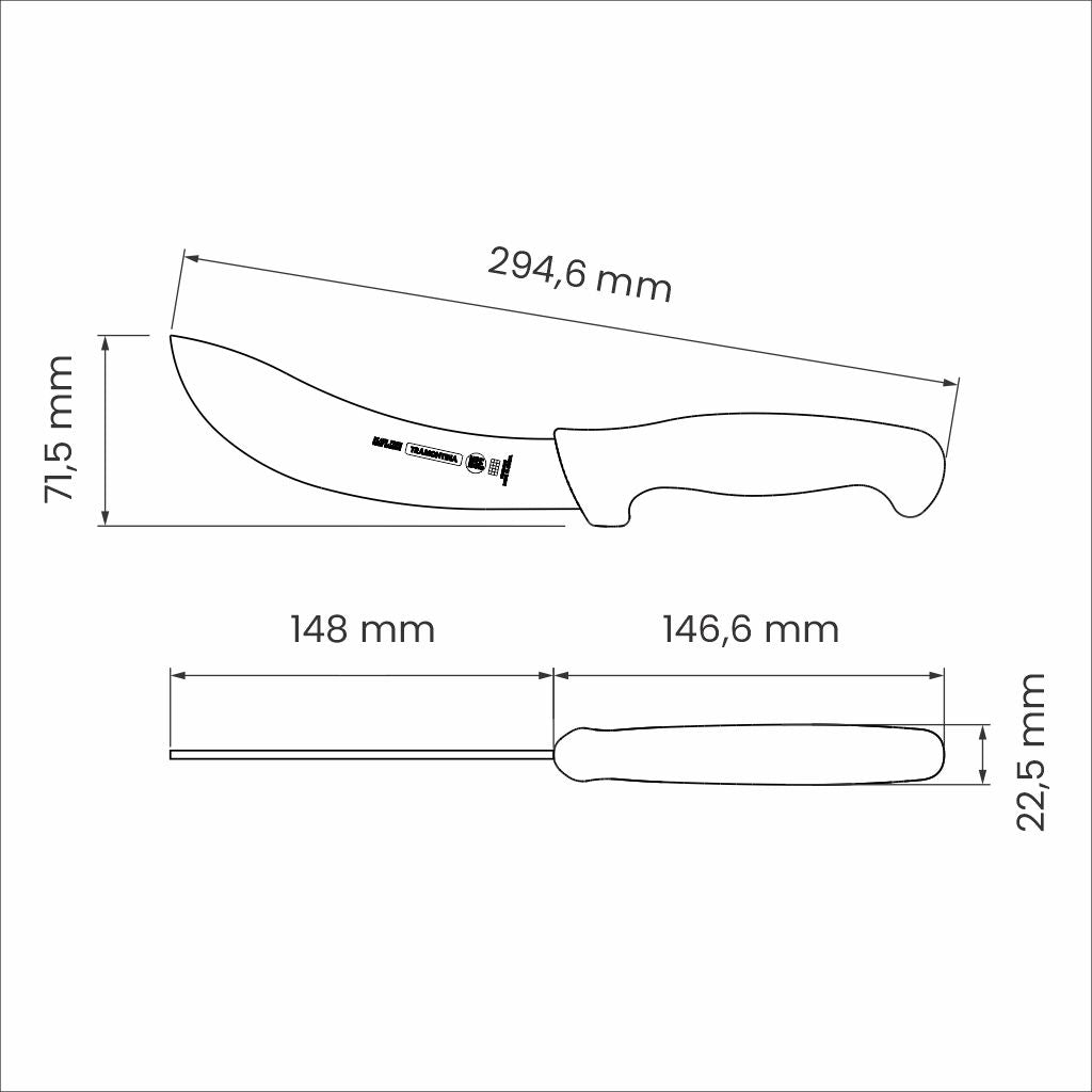 Tramontina Professional Master Curved Skinning Bloodshed Knife 15cm
