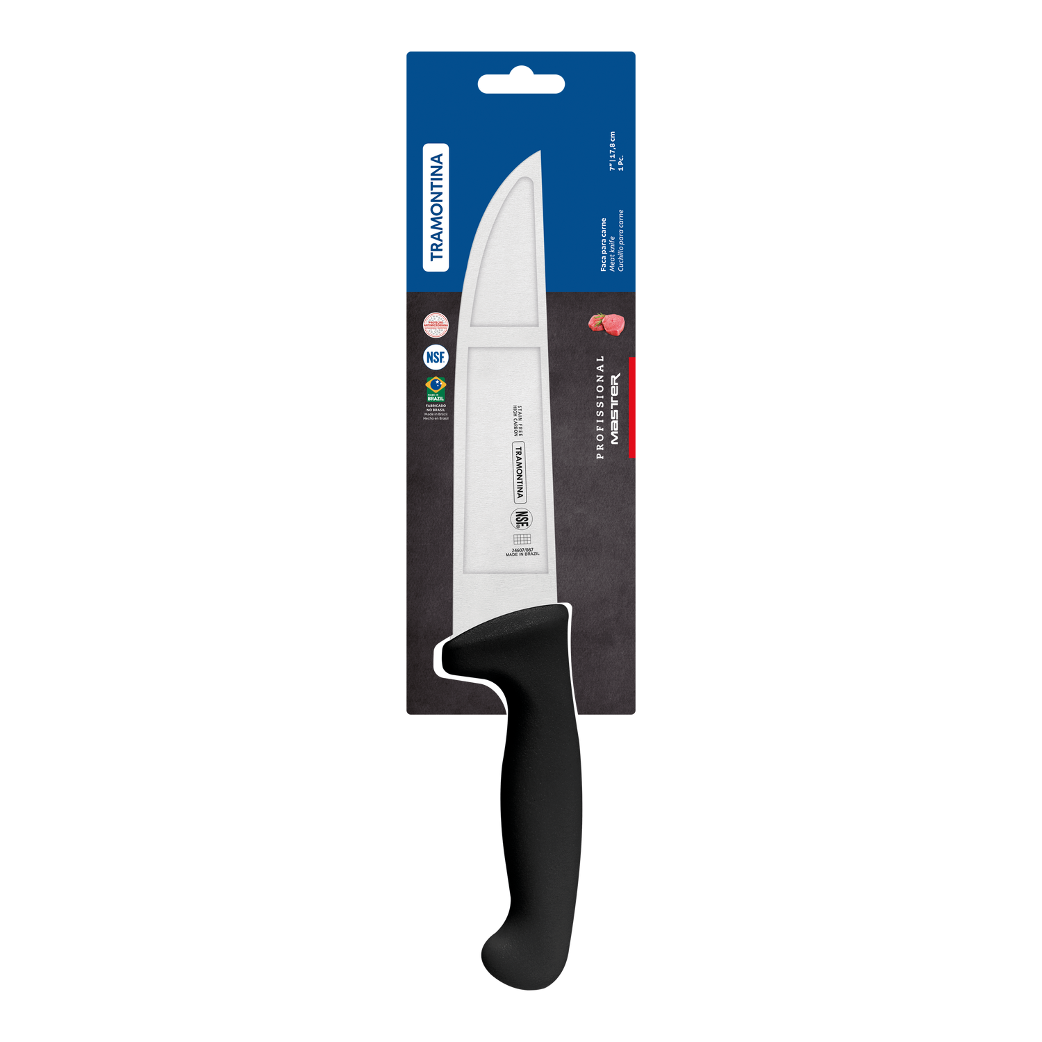 Tramontina Professional Master Black Meat Knife - 18cm