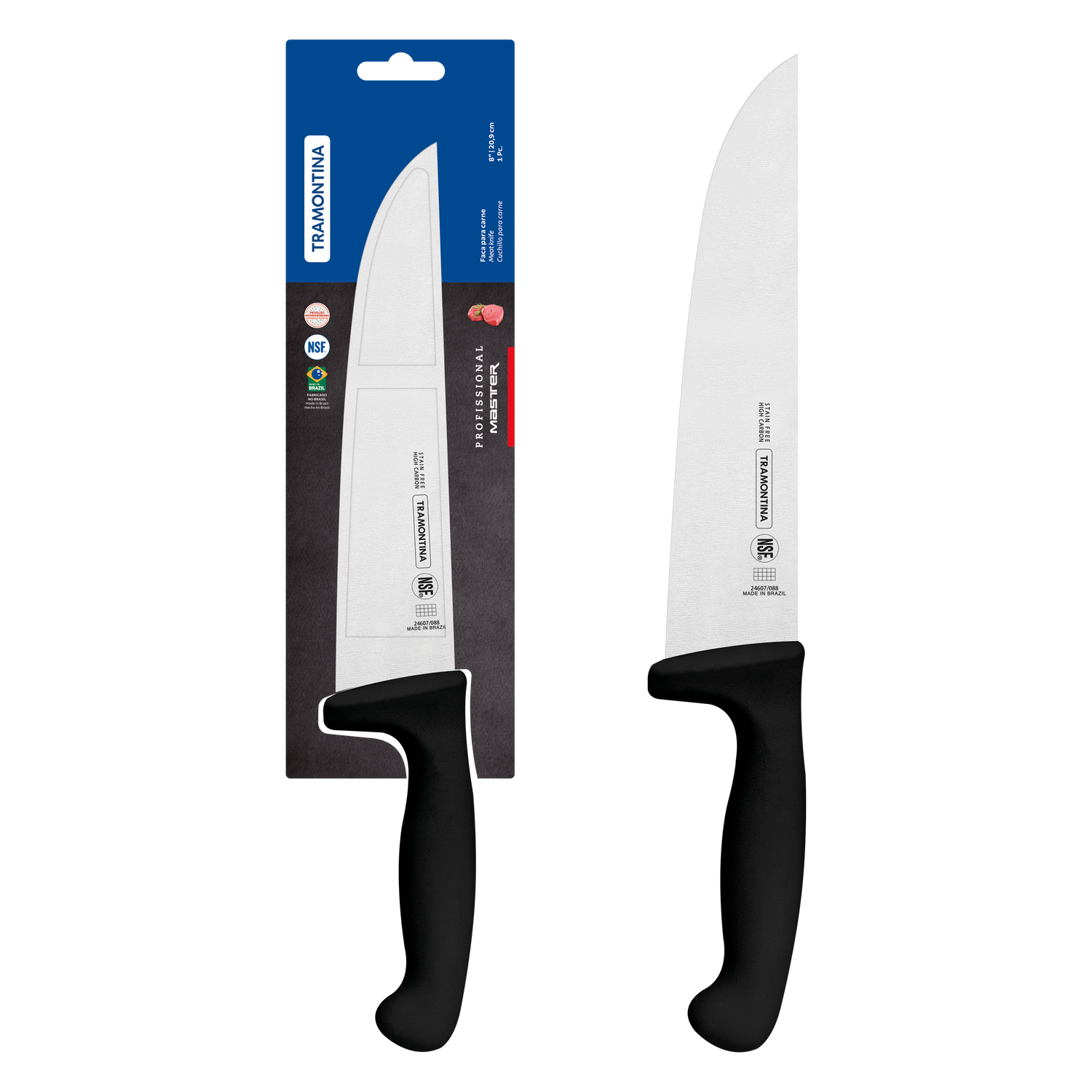 Tramontina Professional Master Black Meat Knife - 20cm