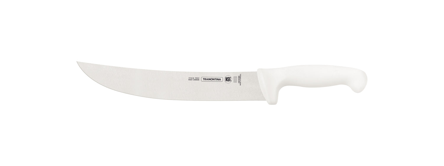 Tramontina Professional 25.4cm Meat Knife With Stainless-Steel Blade & White Polypropylene Handle