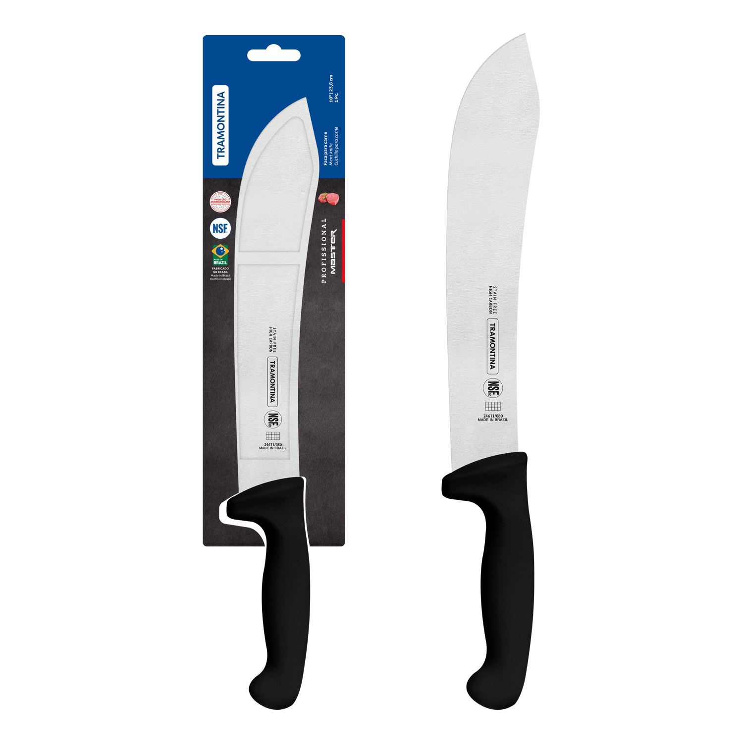 Tramontina Professional Master Black Meat Knife - 25.4cm