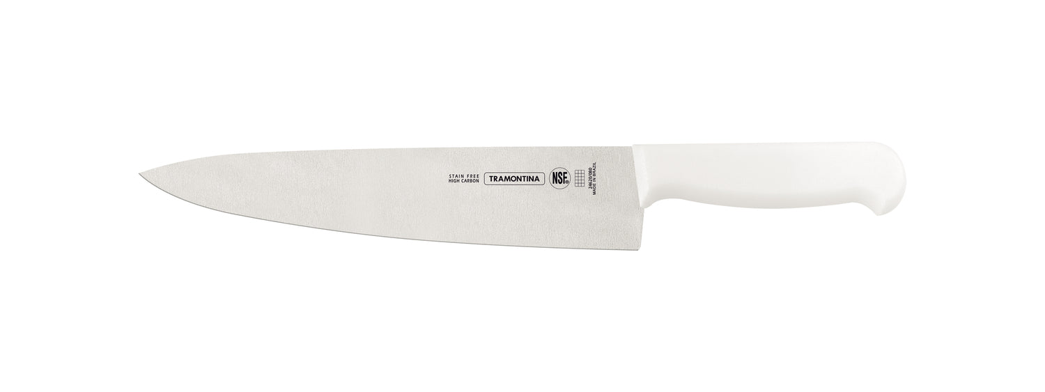 Tramontina Professional Meat Knife – 25.4cm – White Handle with Antimicrobial Protection