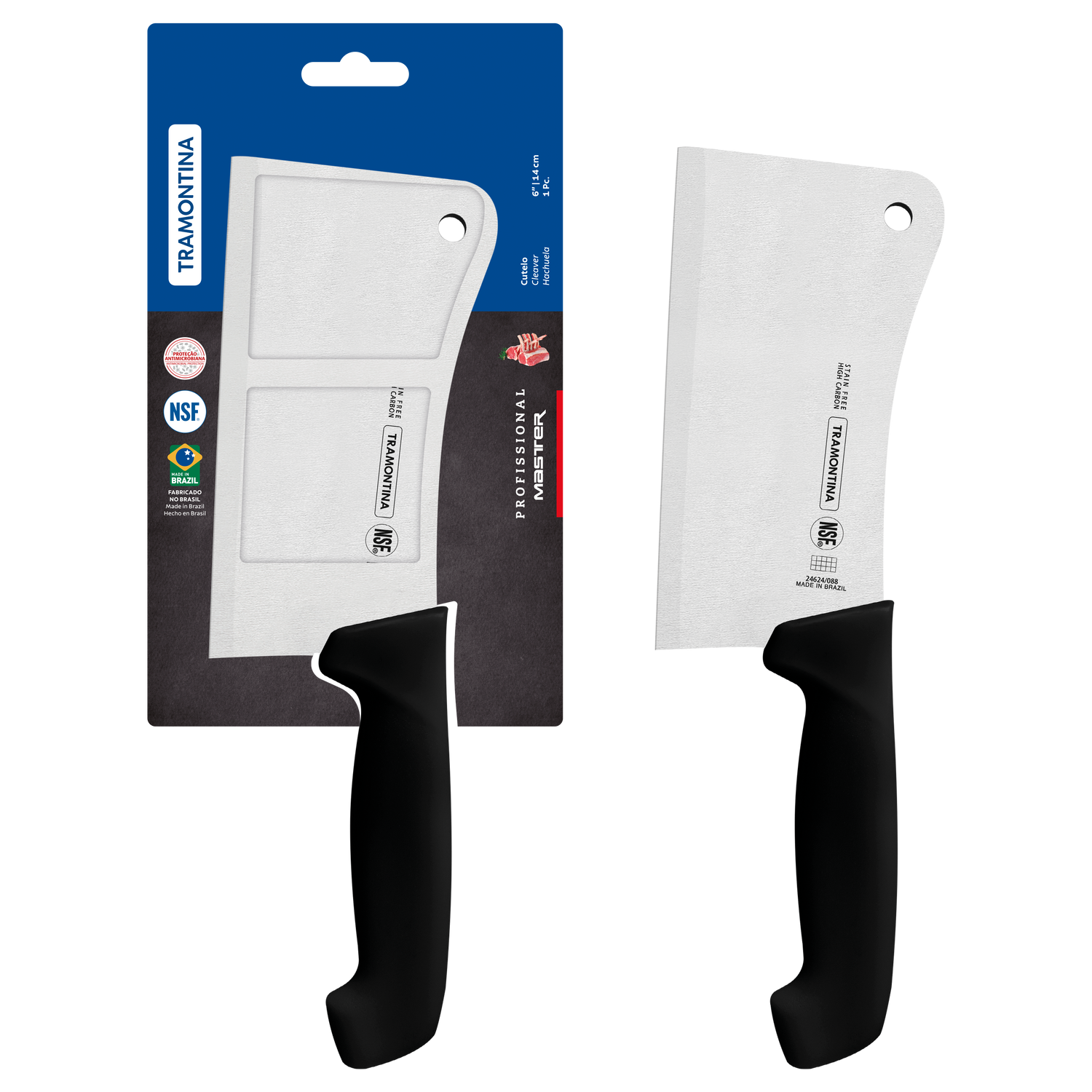 Tramontina Professional Master Black Cleaver - 15cm