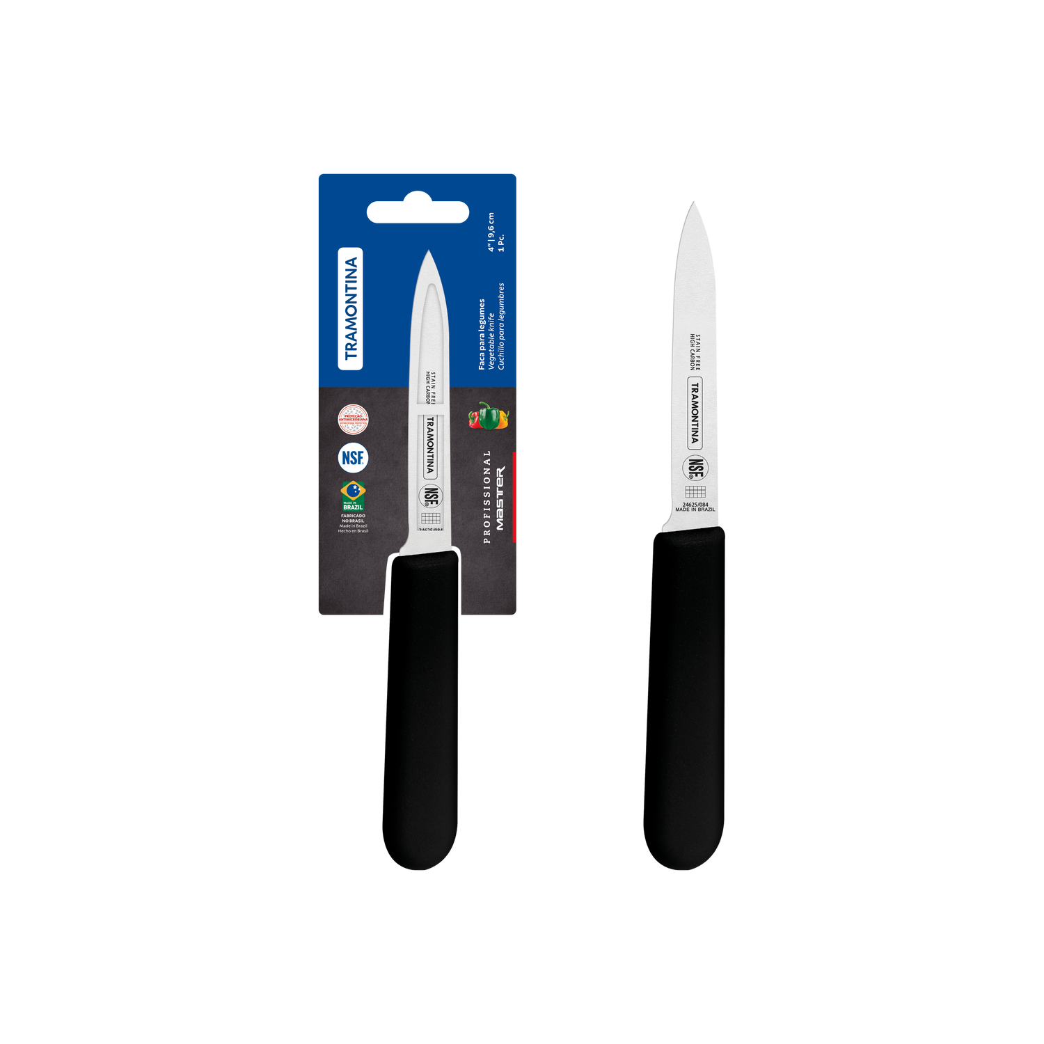 Tramontina Professional Master Black Paring Knife - 10cm