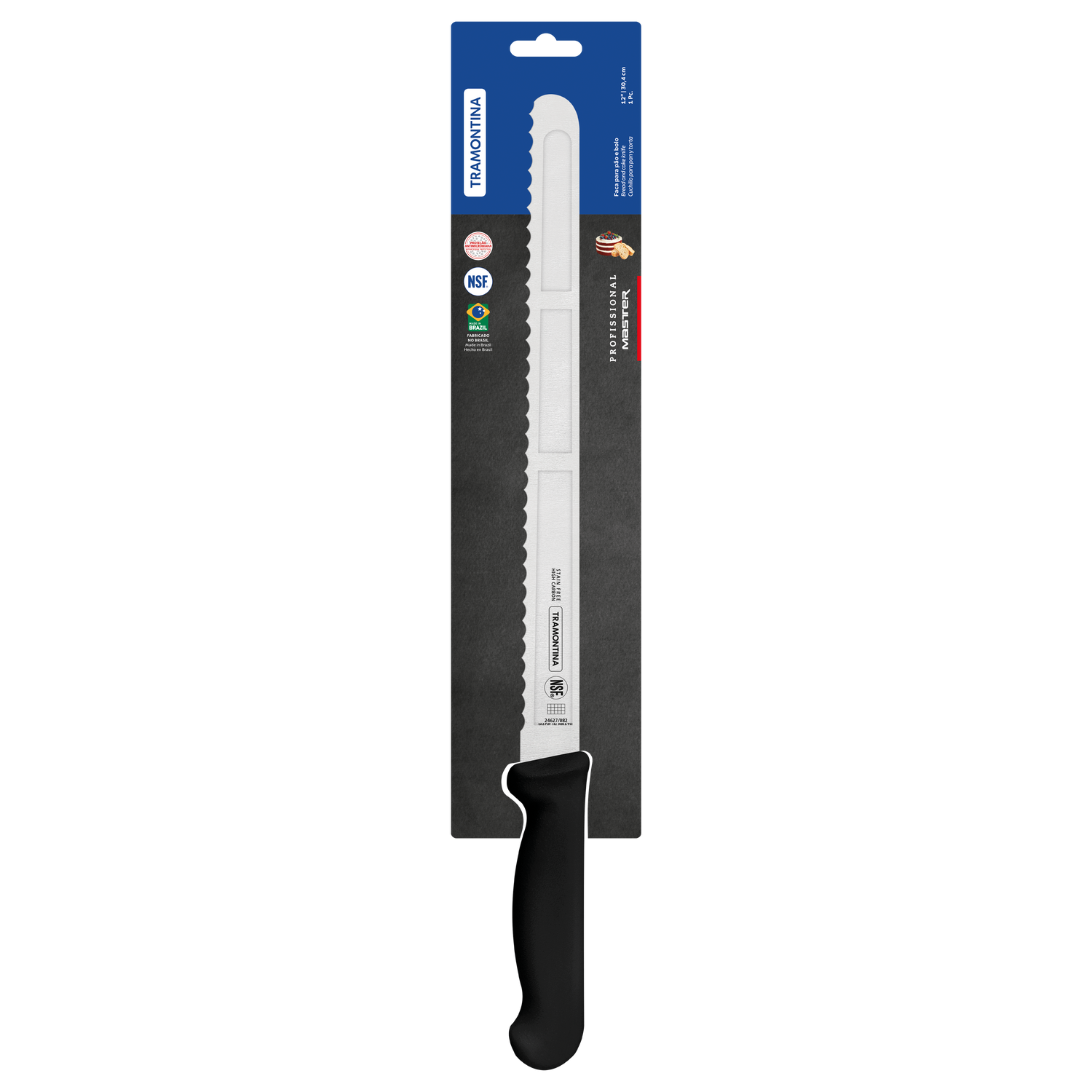 Tramontina Professional Master Black Bread Knife - 30.5cm