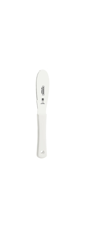 Tramontina Professional Spatula With Stainless-Steel Serrated Edge Blade & White Polypropylene Handle 4x1.1/10cm