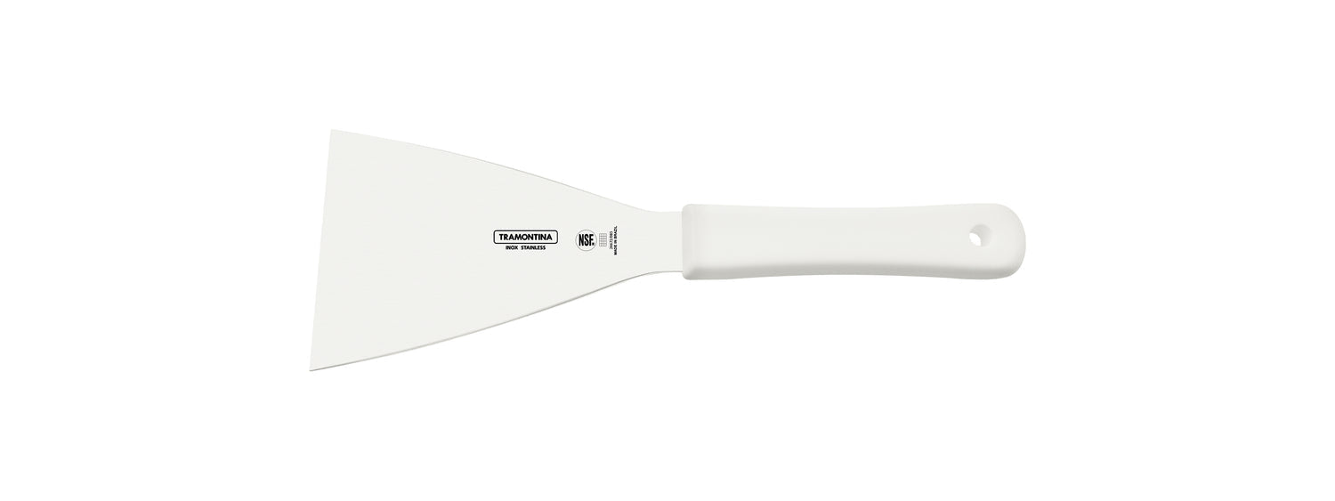 Tramontina Professional Bench Scraper With Stainless-Steel Blade & White Polypropylene Handle 5x10cm
