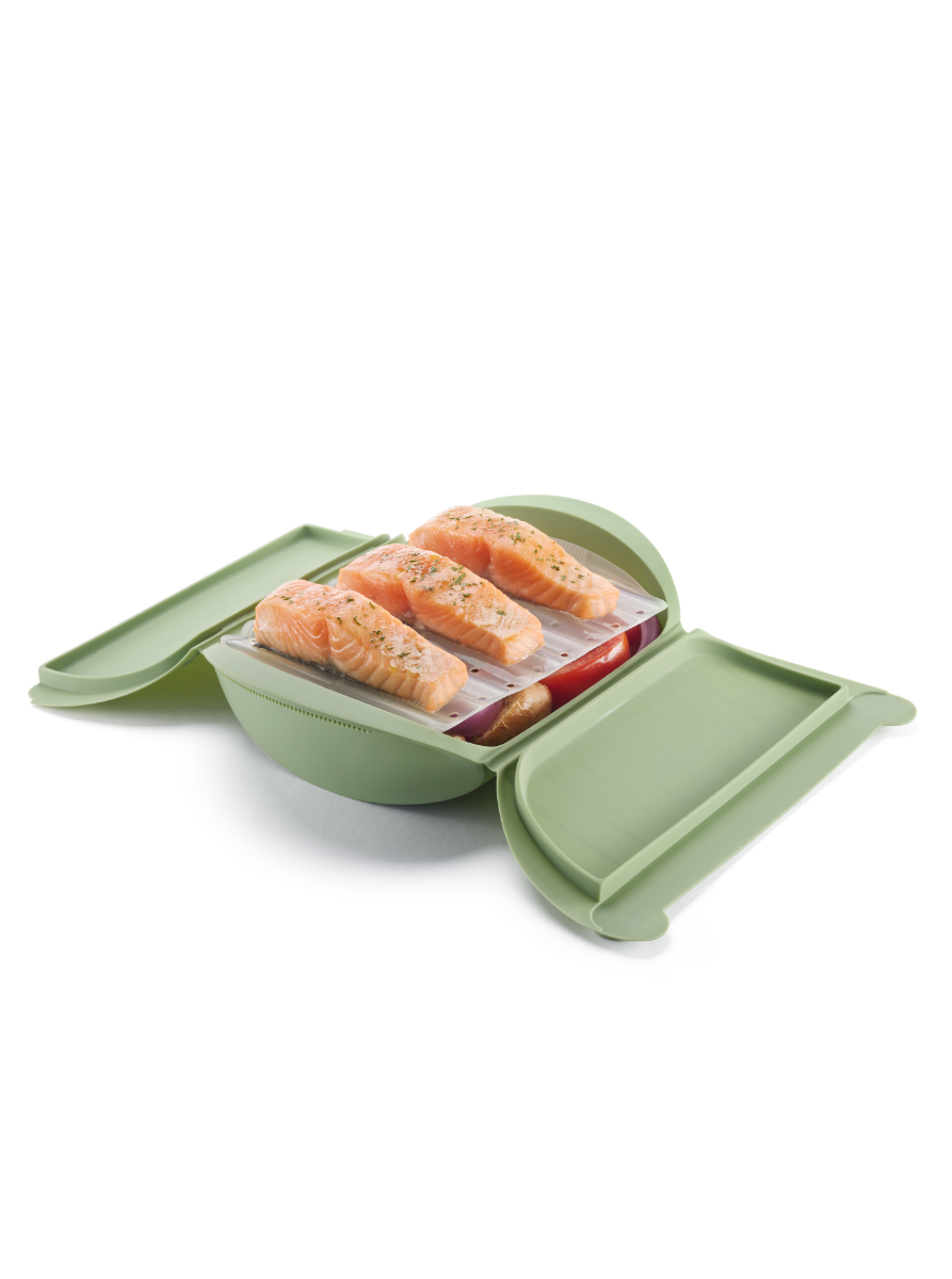 Lékué Steam Case with Tray 1.4L