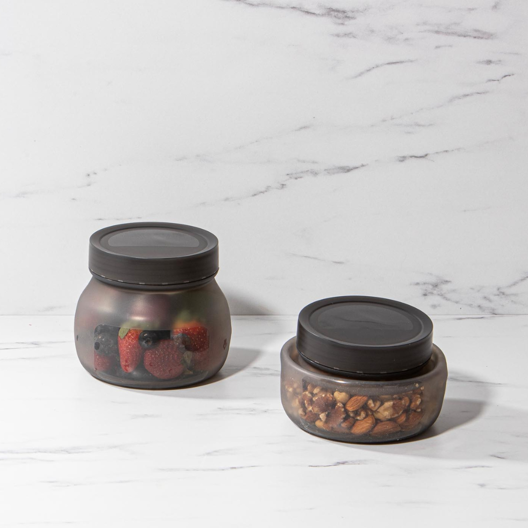 Eco Ladelle Eco Flexi Charcoal 2pk Large Jar