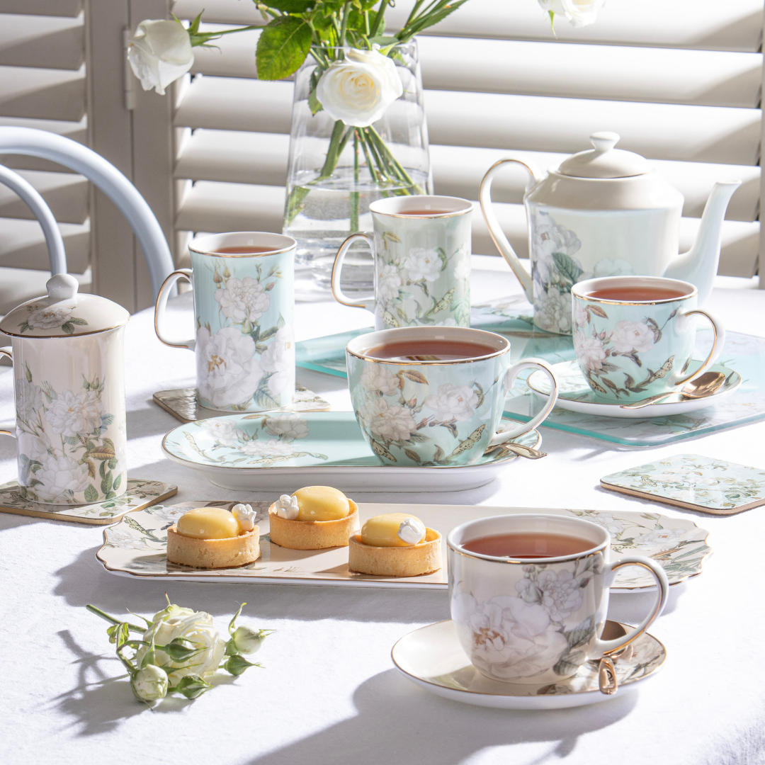 Ashdene Elegant Rose Mint Cup & Saucer