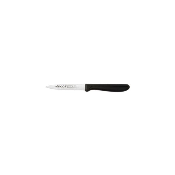 Arcos Genova Serrated Paring Knife (100mm - Black)