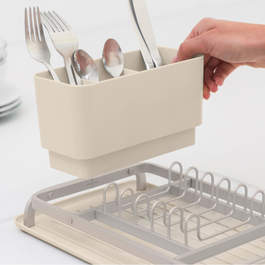 Brabantia SinkSide Compact Dish Drying Rack Soft Beige