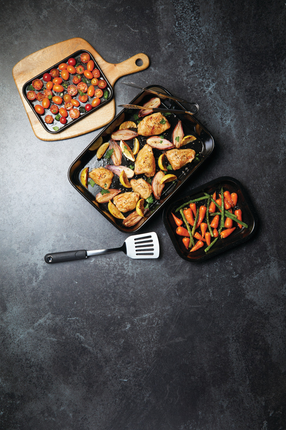 MasterCraft Professional Vitreous Enamel Roasting Pan 34 x 26cm