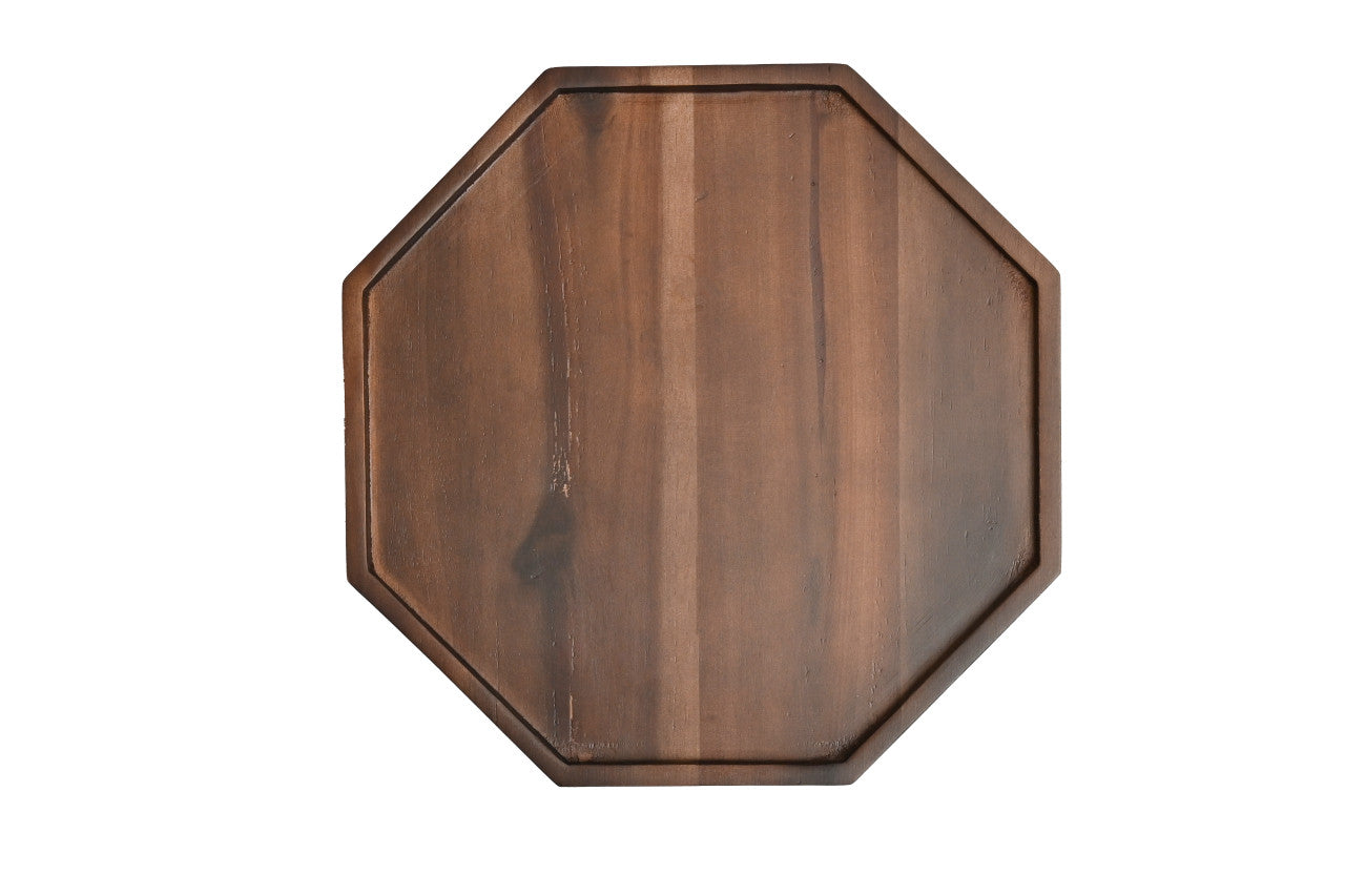 St. Clare Acacia Octagonal Serving Tray - 30cm