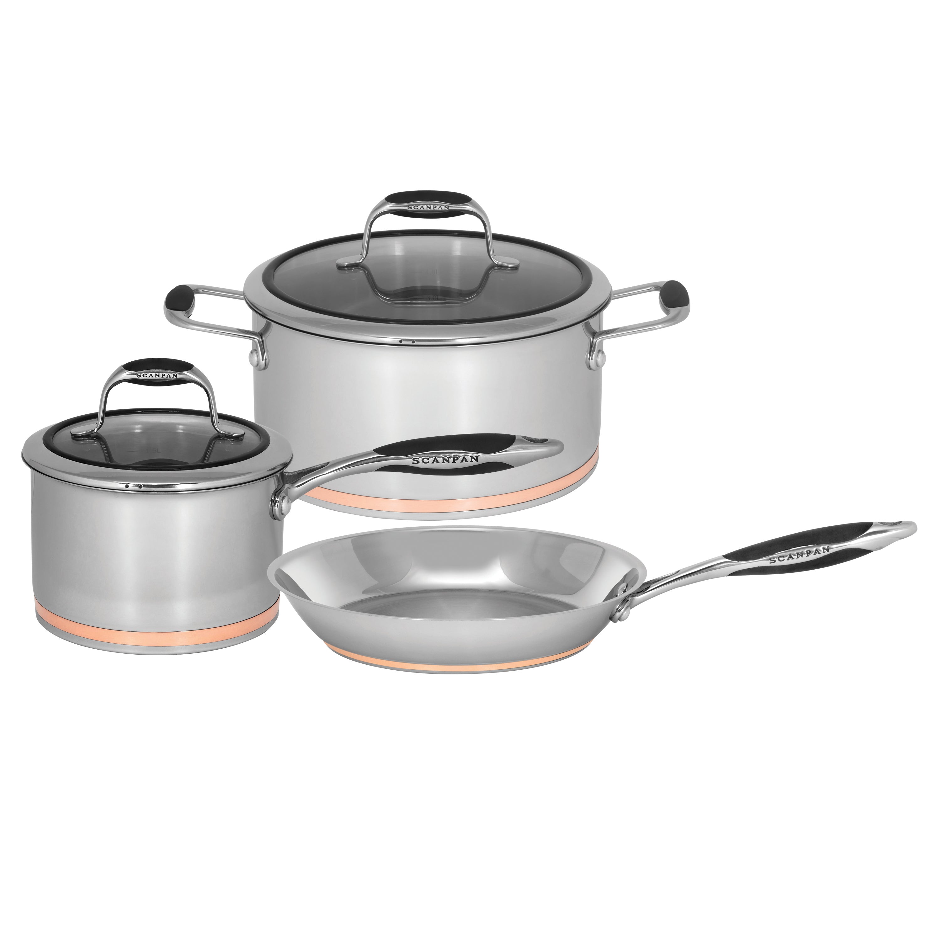 Scanpan Coppernox 3 Piece Complete Starter Set