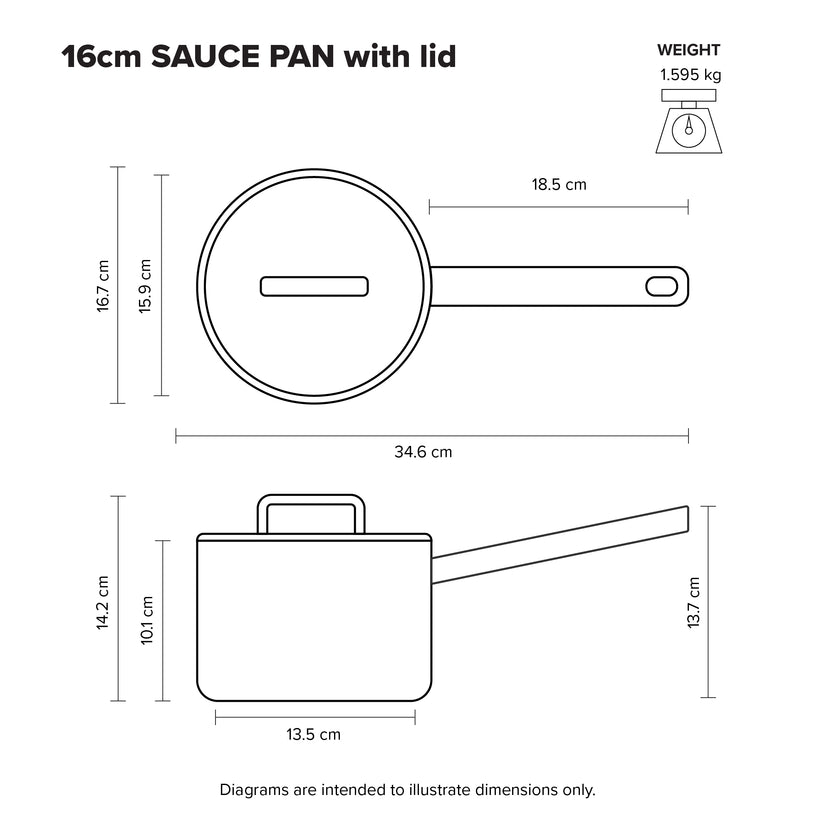 Scanpan ELEKTRA Saucepan 16cm - 1.8L