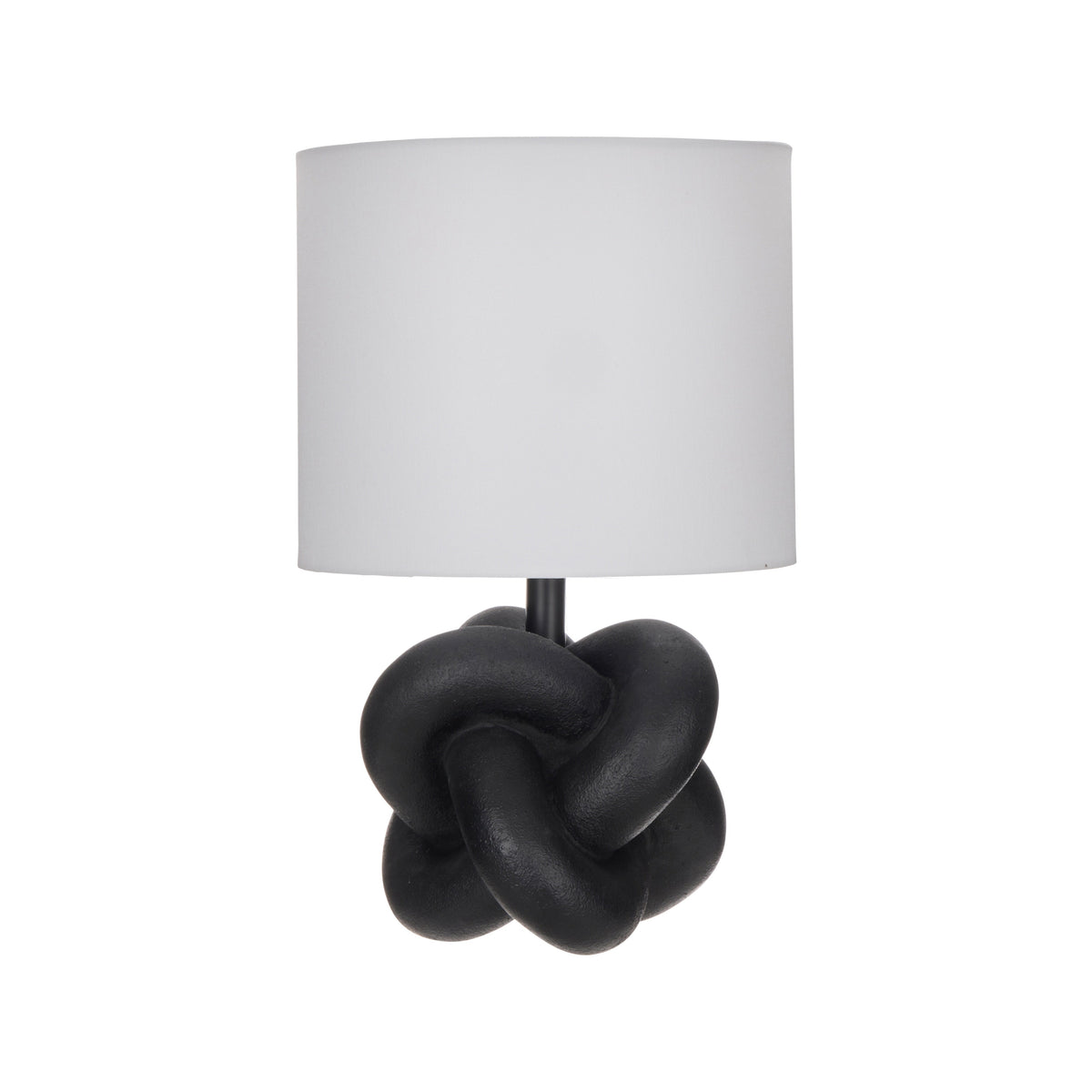 Amalfi Fia Knot Table Lamp Black & White