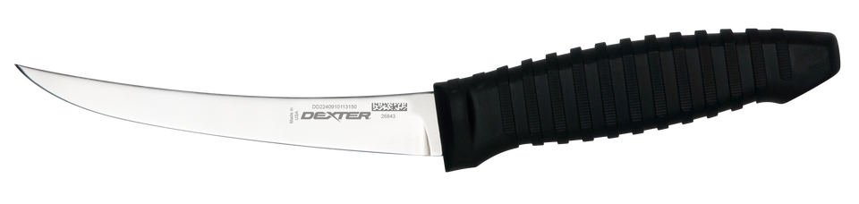 Dexter Prodex Curved Semi-Flex Boning Knife 6"/15cm Black