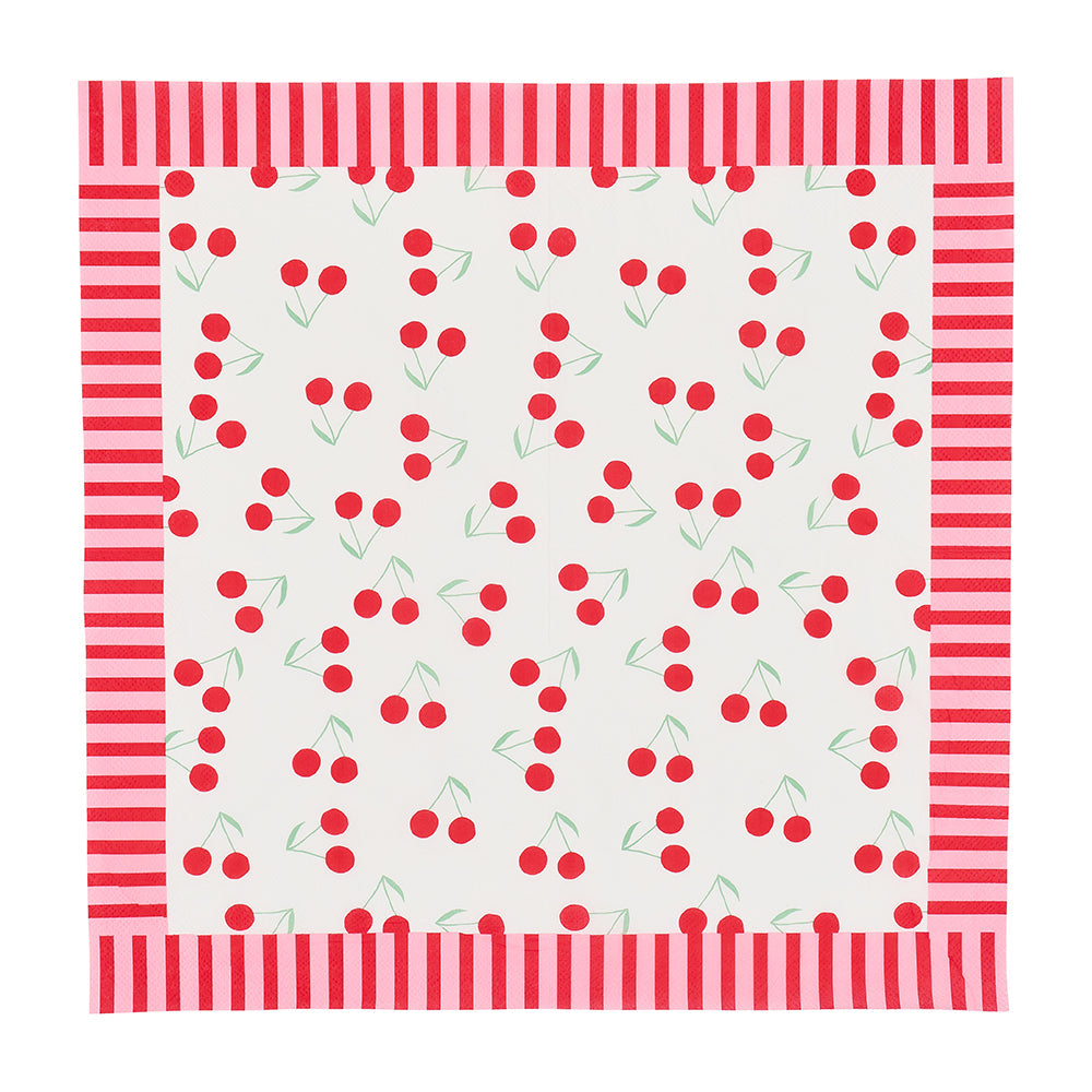 Annabel Trends Paper Napkins 20pc Bows & Cherries