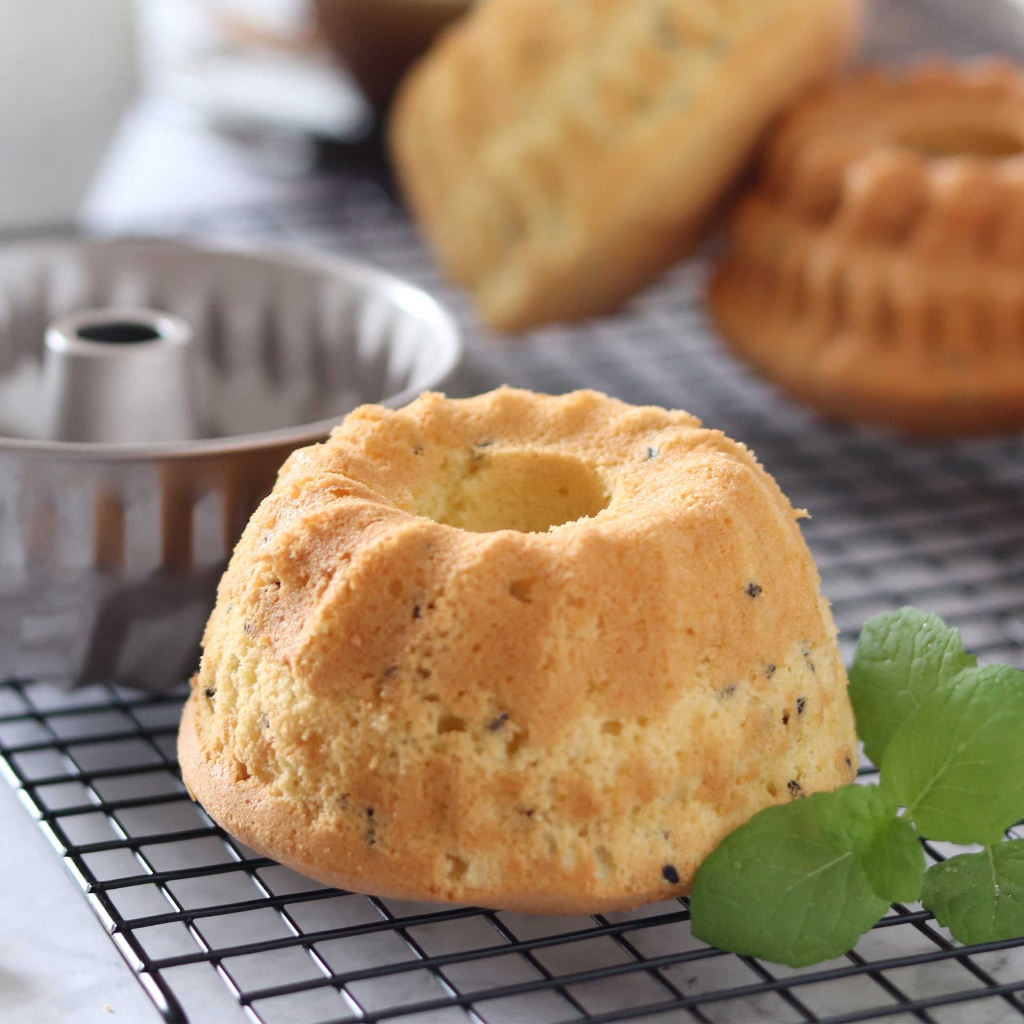 CHEFMADE Mini Kugelhopf Cake Pan 11cm Set of 4 (WK9033-4)