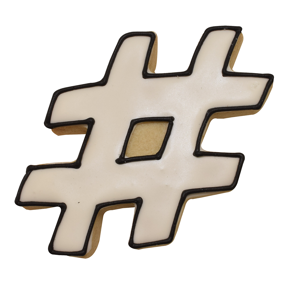 R&M Hashtag Cookie Cutter 10cm - Navy