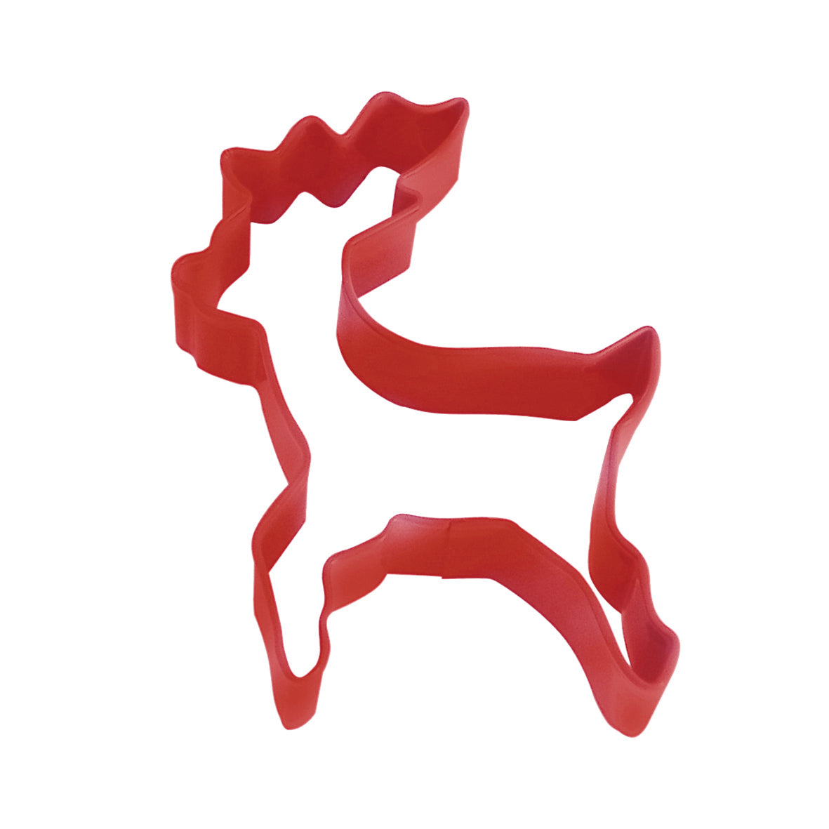 R&M Standing Reindeer Cookie Cutter 10cm - Red
