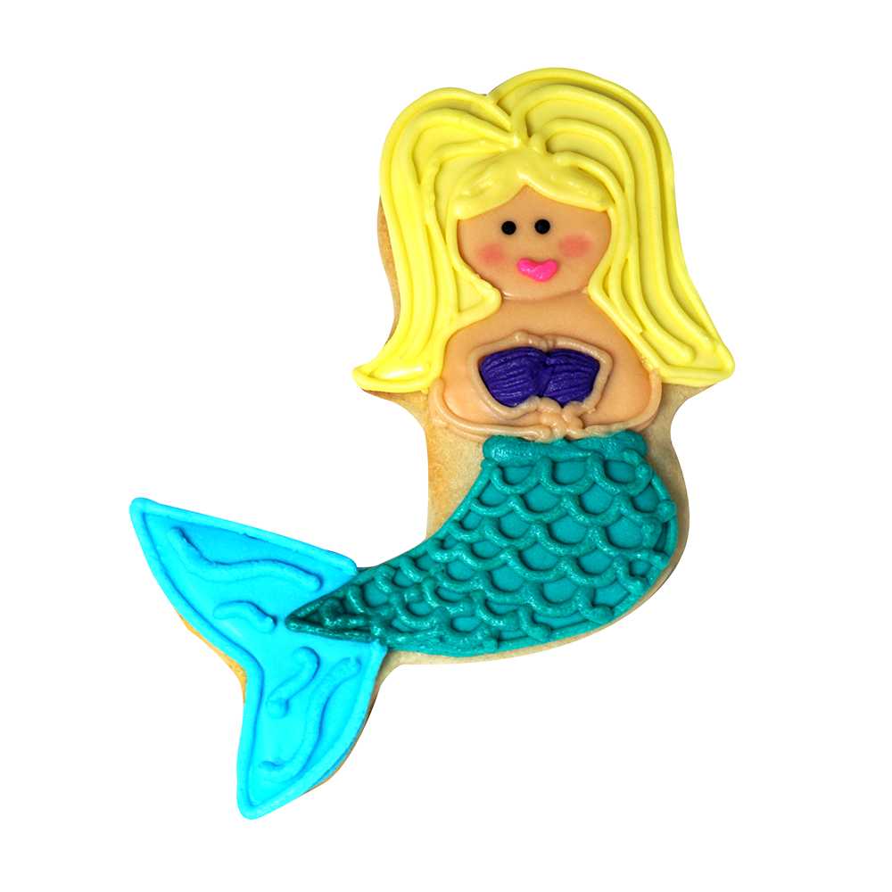 R&M Mermaid Cookie Cutter 11.4cm - Blue