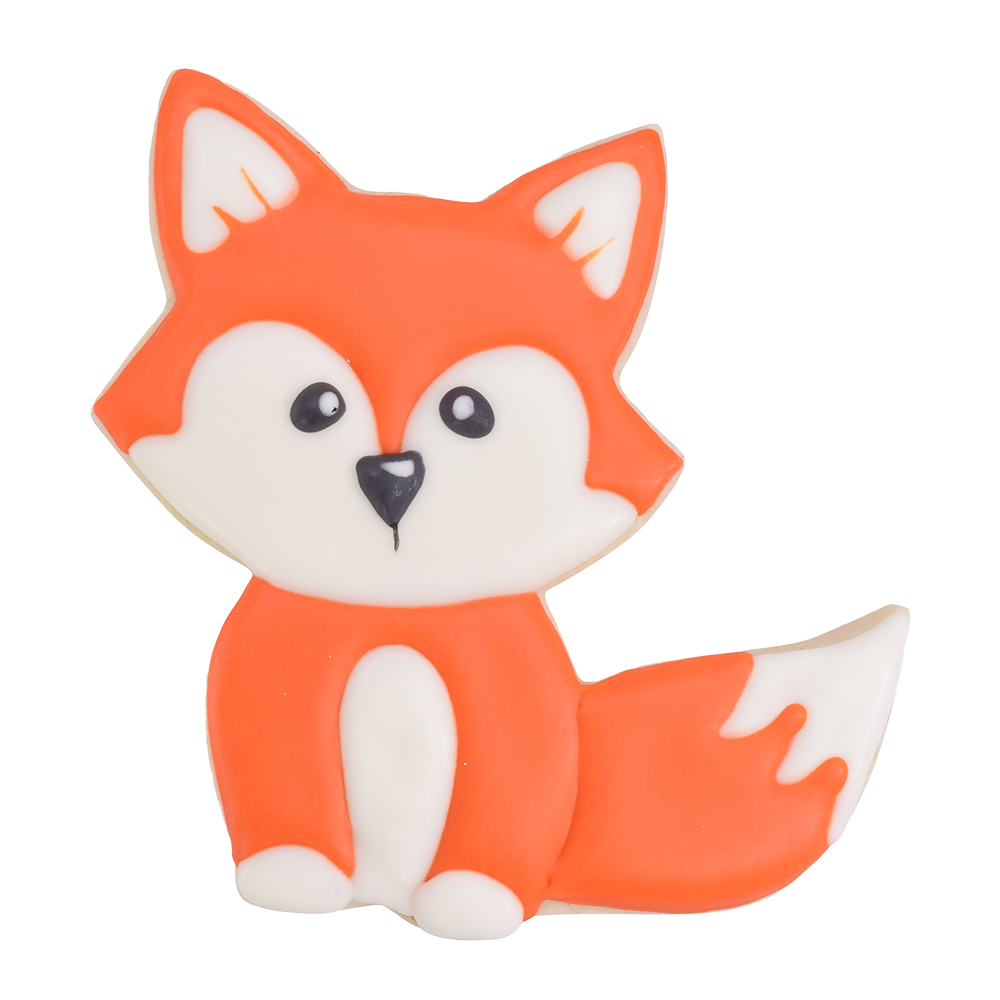 R&M Cute Fox Cookie Cutter 9.5cm - Orange