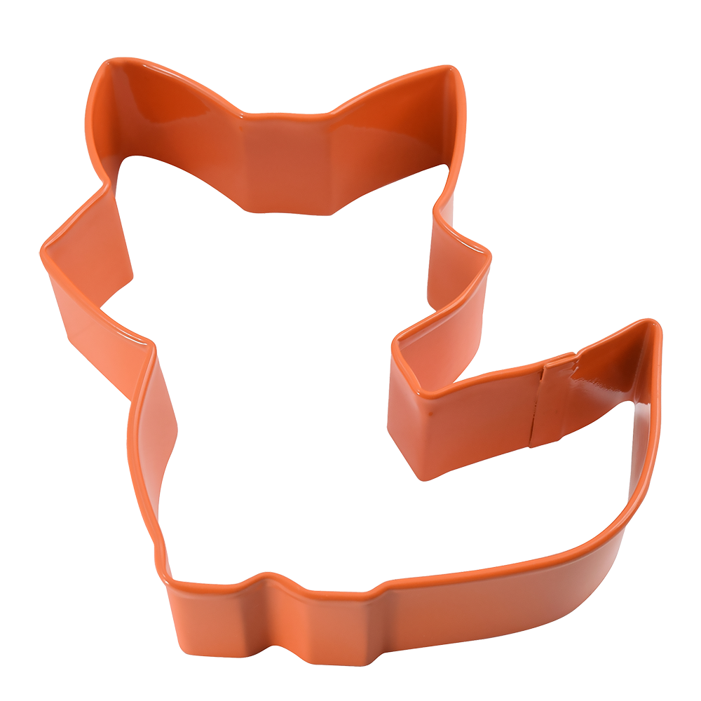 R&M Cute Fox Cookie Cutter 9.5cm - Orange