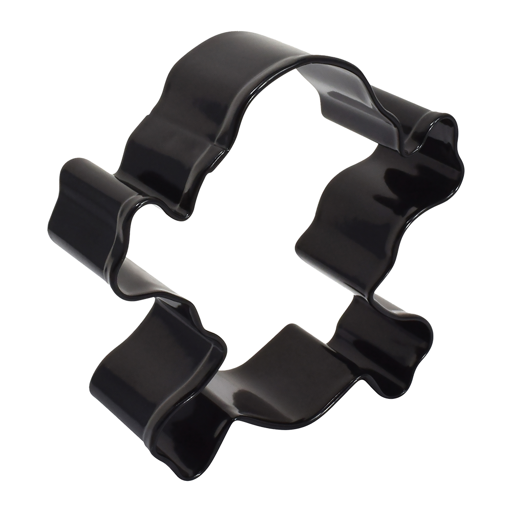 R&M Skull & Crossbones Cookie Cutter 9cm - Black