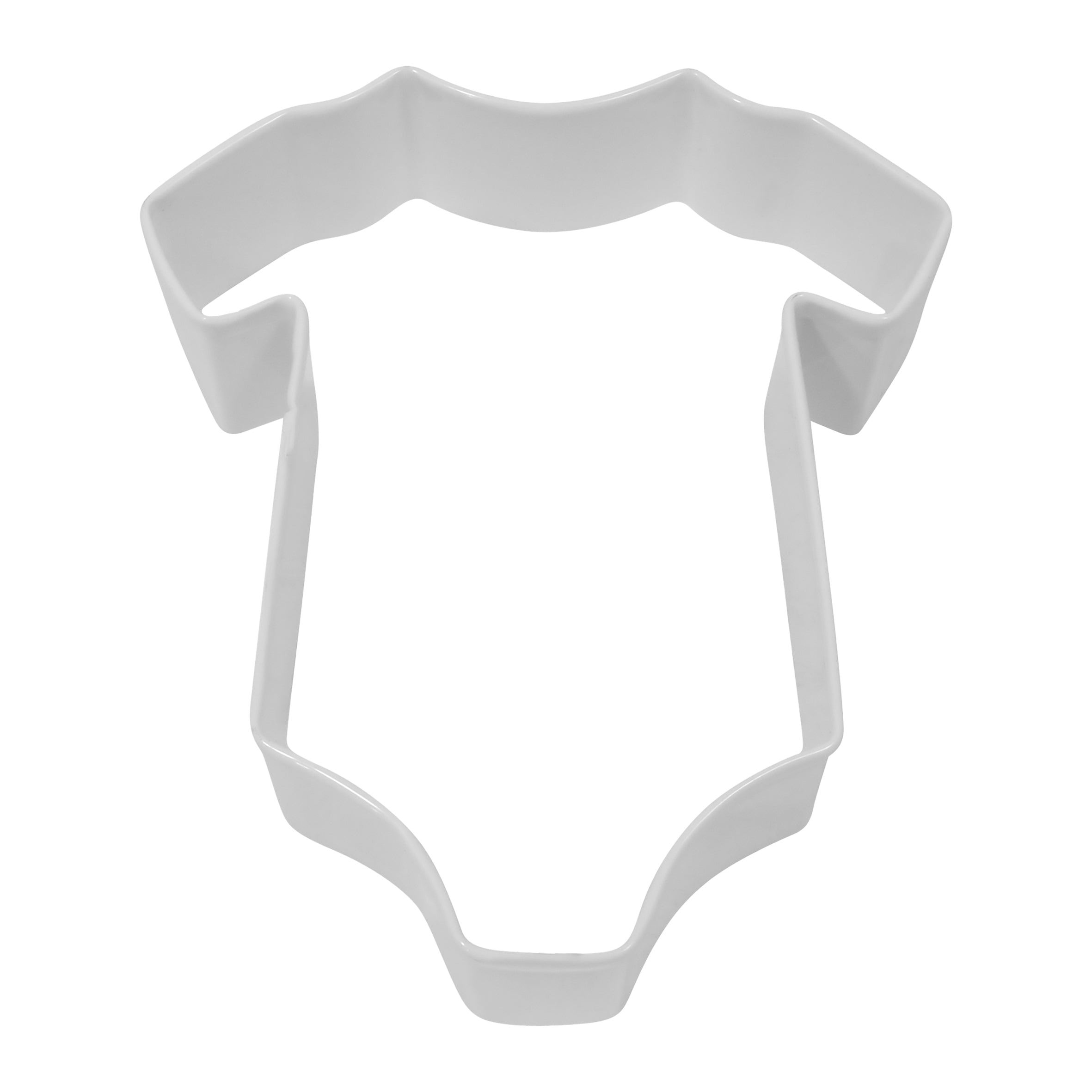 R&M Baby Bodysuit Cookie Cutter 10cm - White