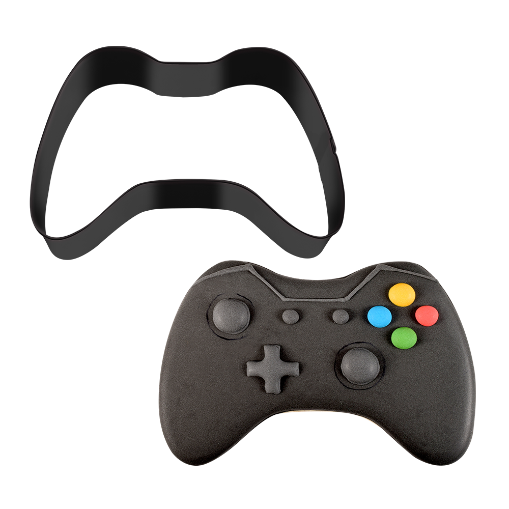 R&M Game Controller Cookie Cutter 10cm - Black