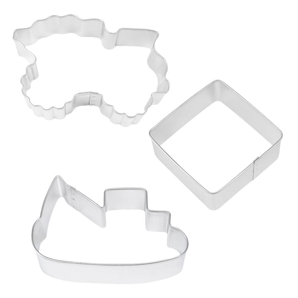 R&M Stainless Steel Construction Cookie Cutter Set 3