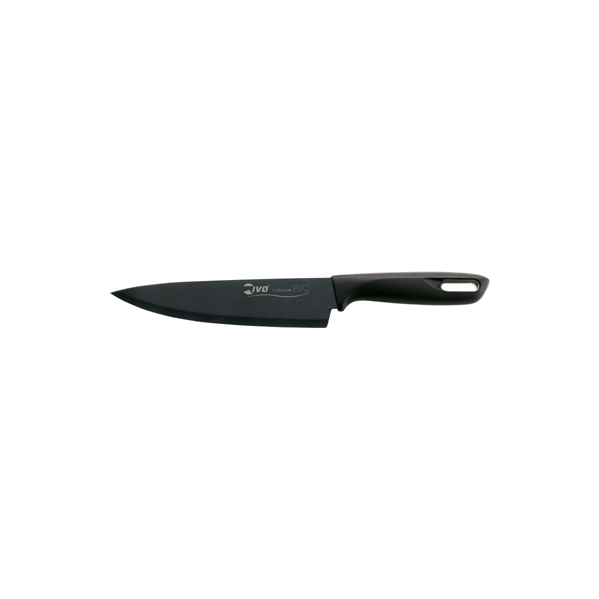 Ivo Titanium Evo Chef's Knife Black Handle 180mm