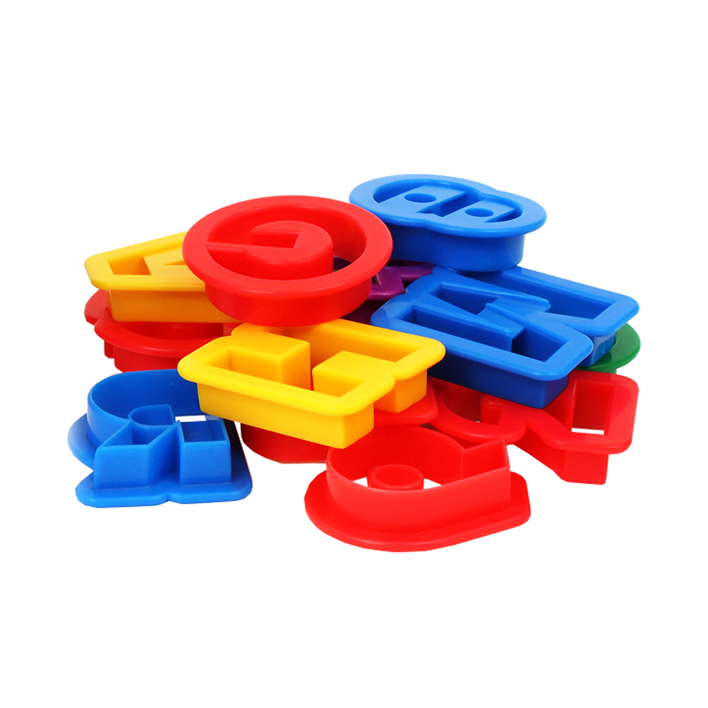 Appetito Alphabet & Number Cookie Cutter 36 Piece Tub