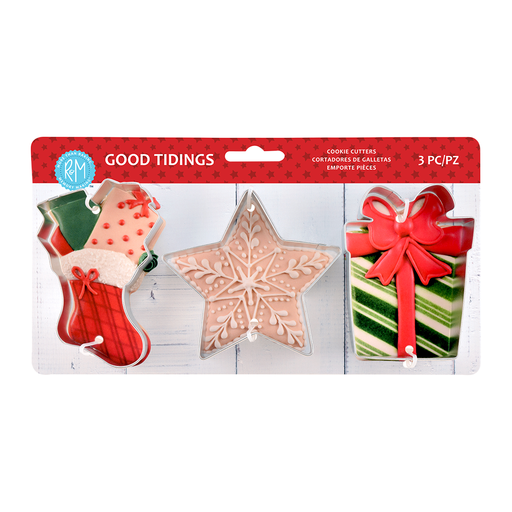 R&M Good Tidings Cookie Cutter Set 3