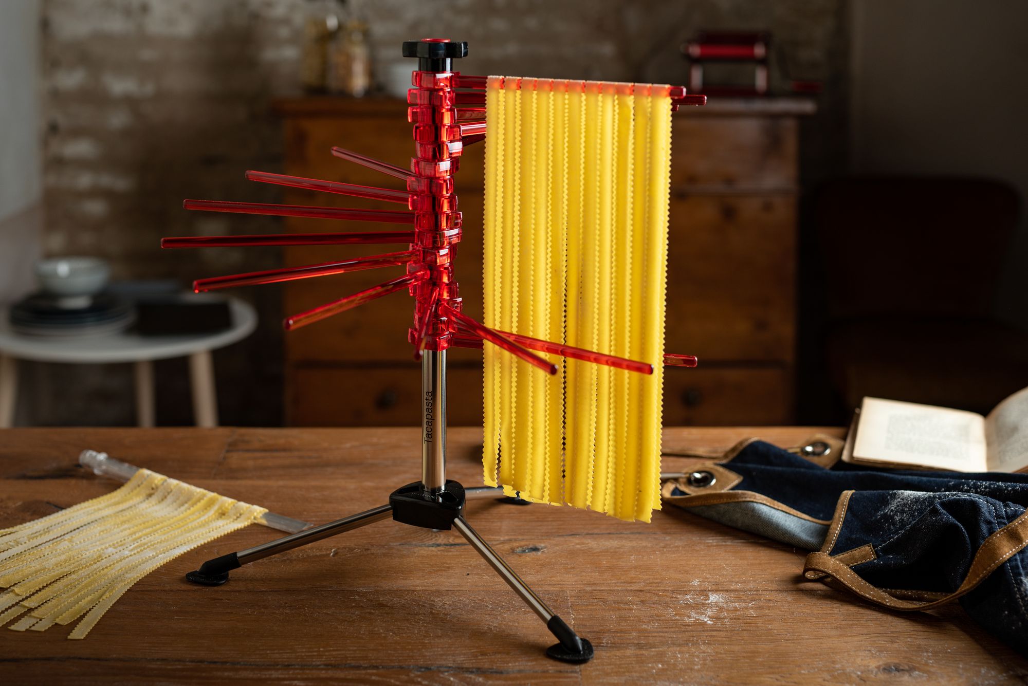 Marcato Pasta Drying Rack "Tacapasta" - Red