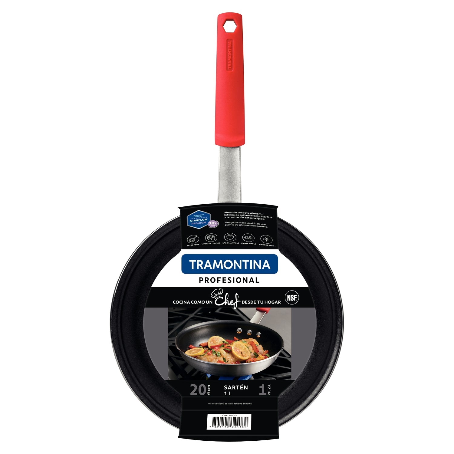Tramontina Professional Frypan – 20cm / 1L – Starflon Premium Non-stick