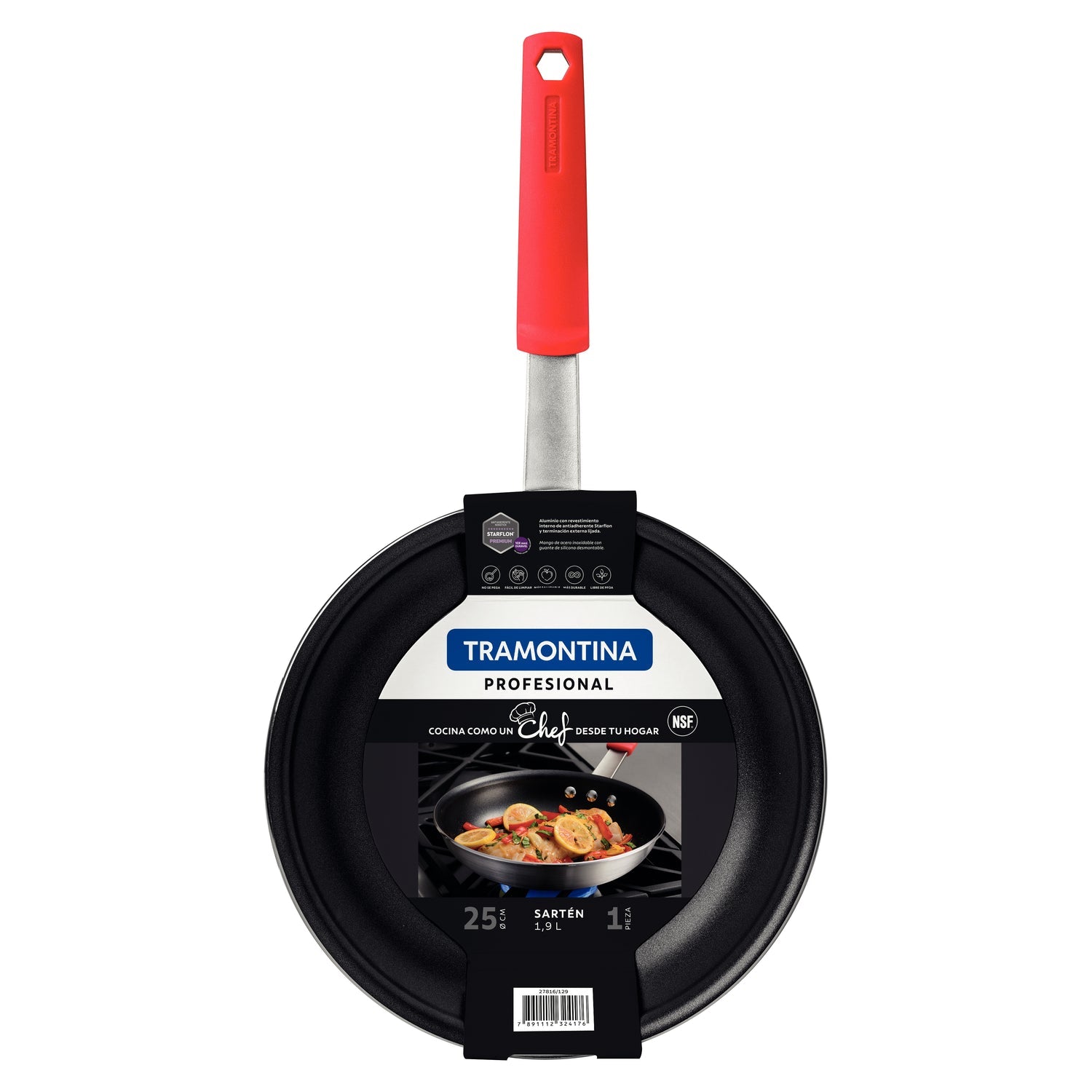 Tramontina Professional Frypan – 25cm / 1.9L – Starflon Premium Non-stick